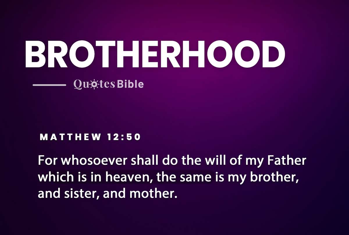 brotherhood bible verses photo