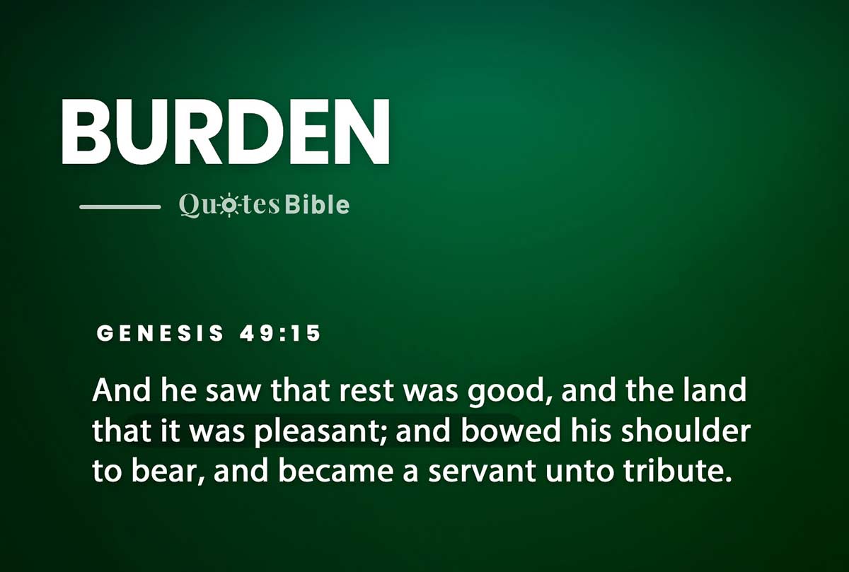 burden bible verses photo