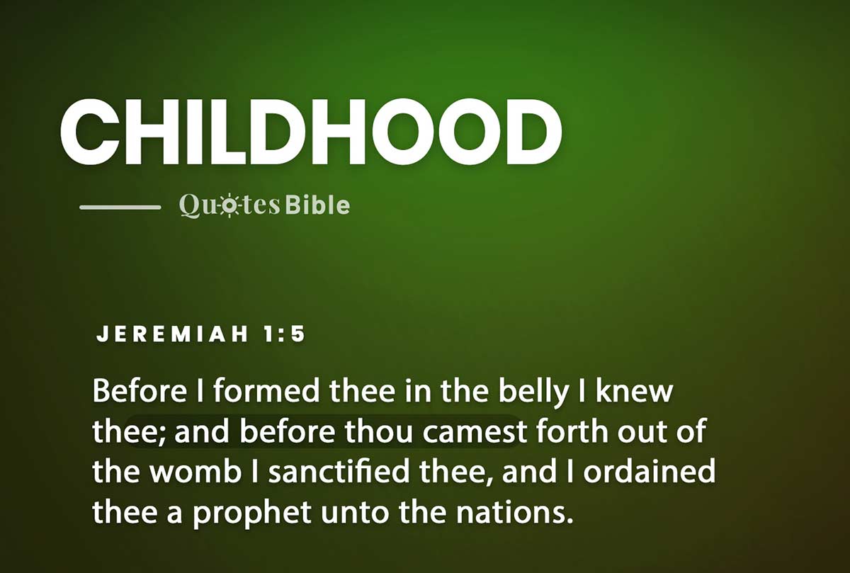 childhood bible verses photo