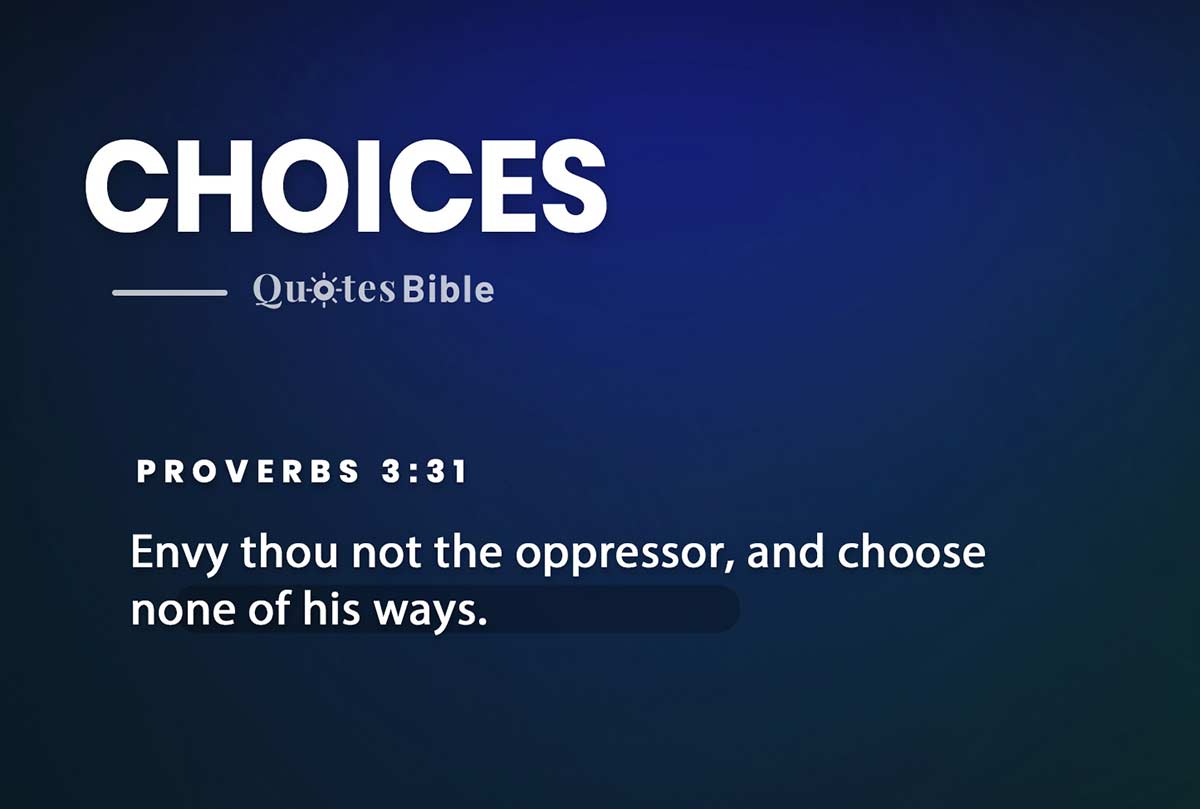choices bible verses photo