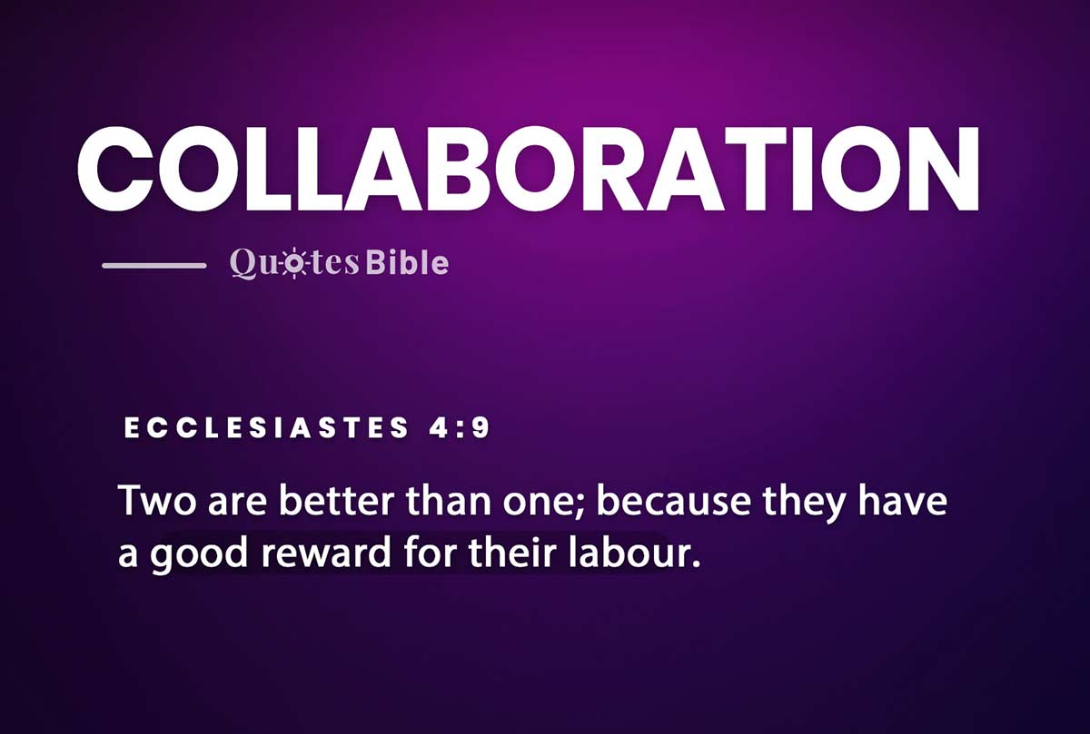 collaboration bible verses photo