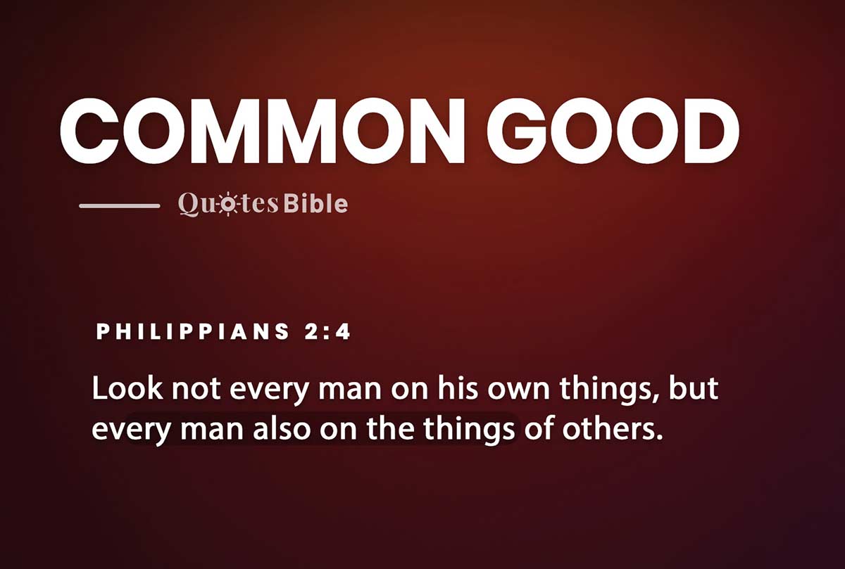common good bible verses photo