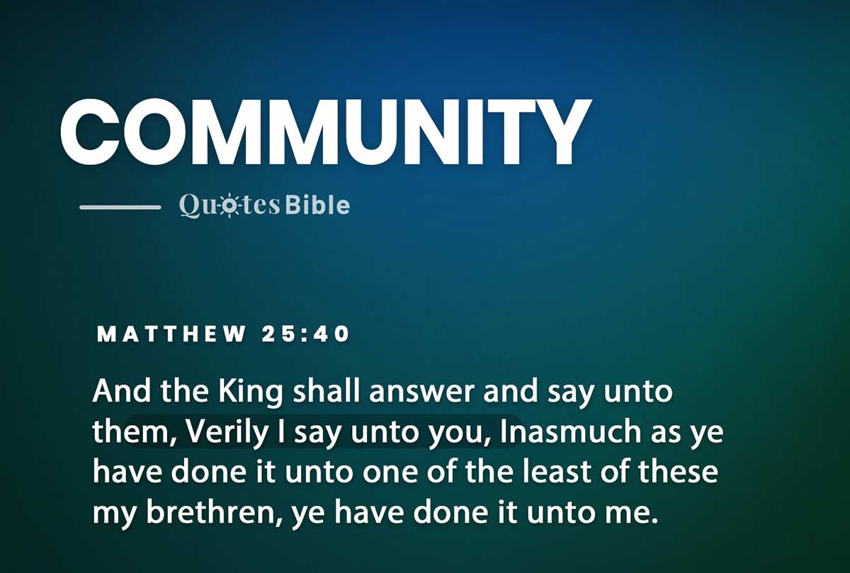 community service bible verses photo