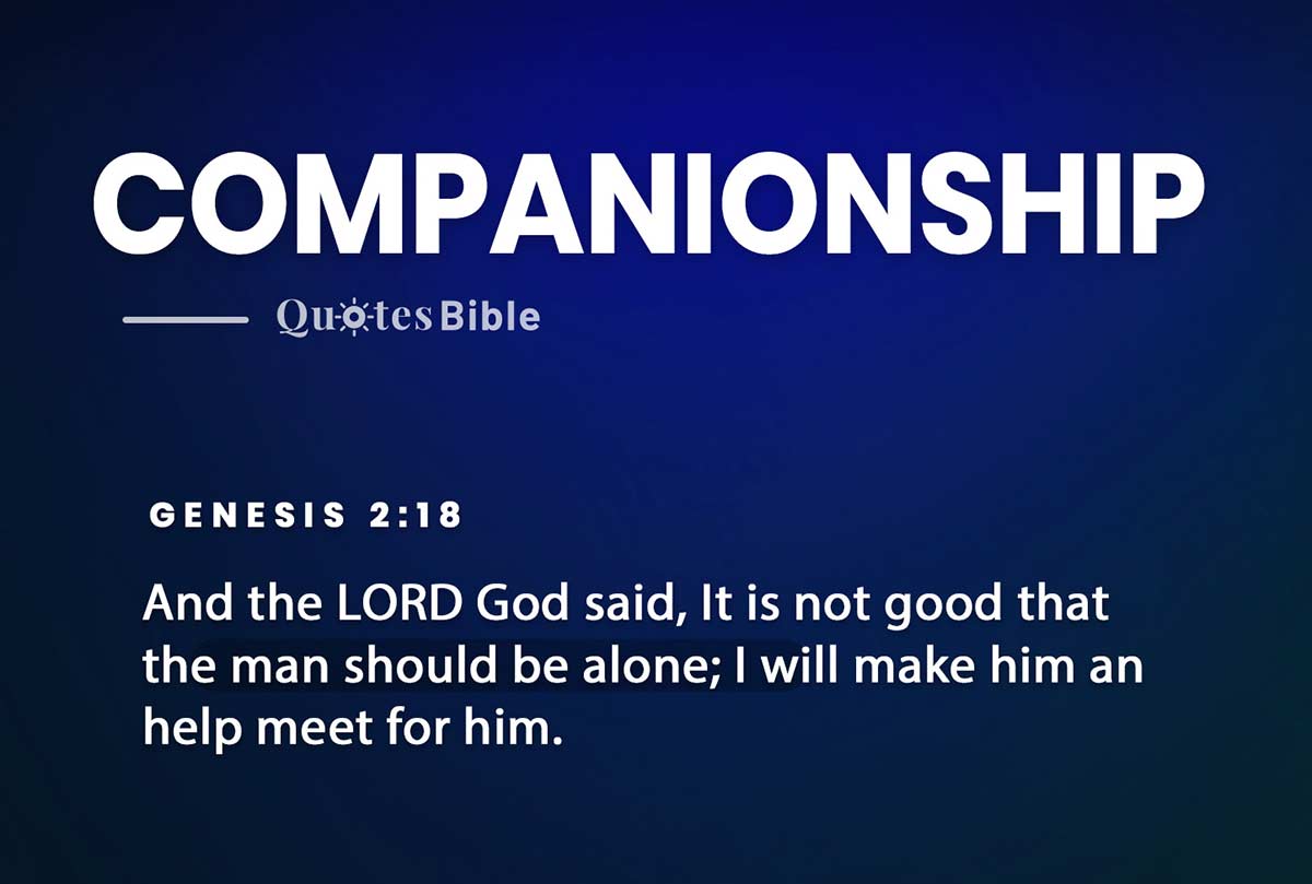 companionship bible verses photo