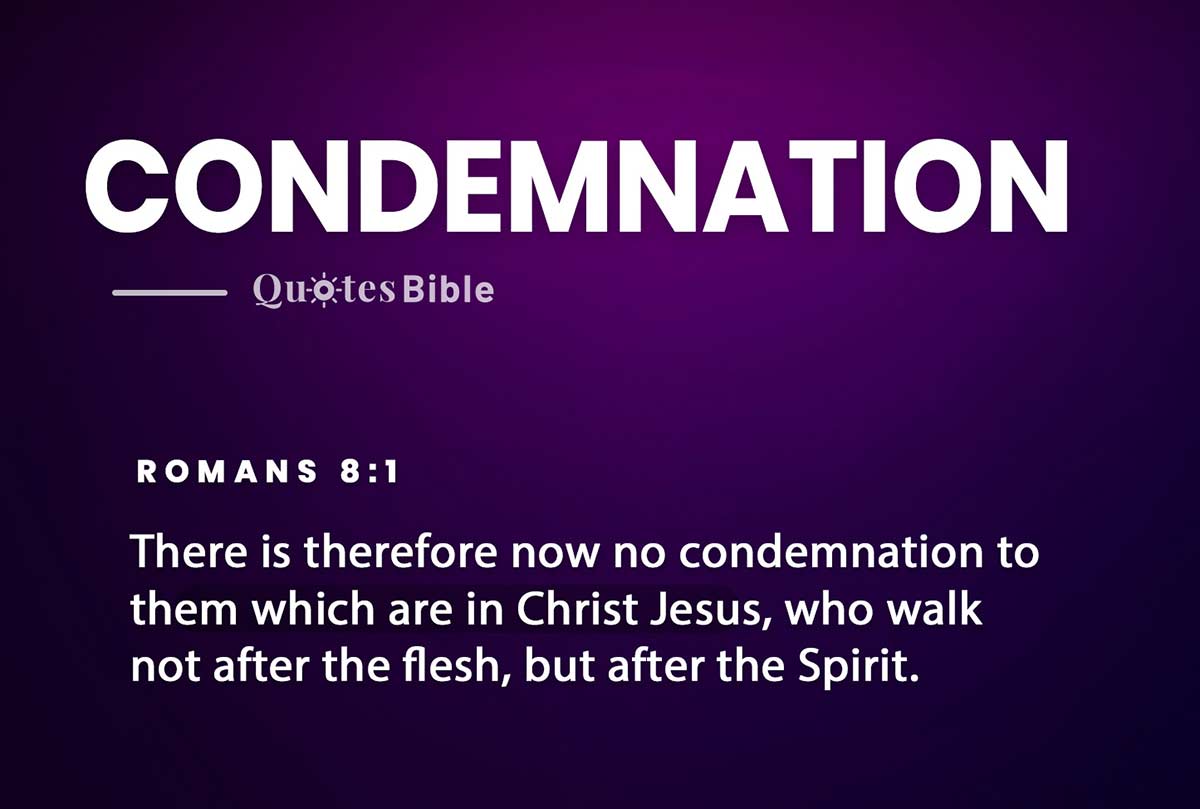 condemnation bible verses photo