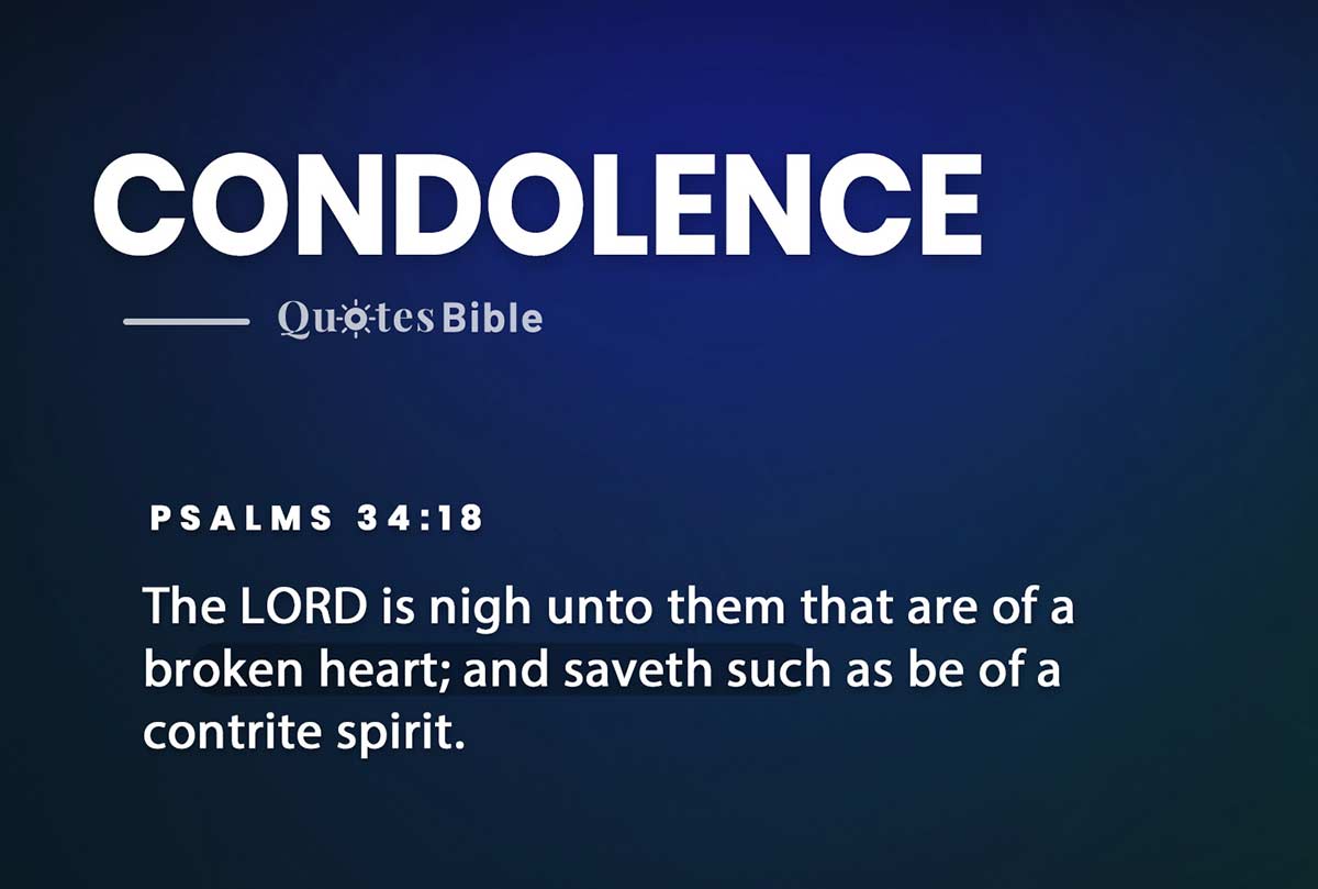 condolence bible verses photo