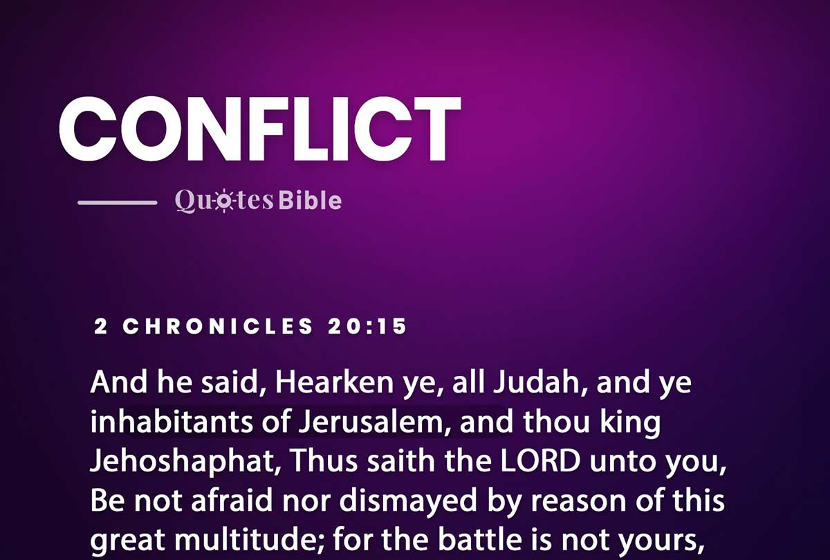 conflict bible verses photo