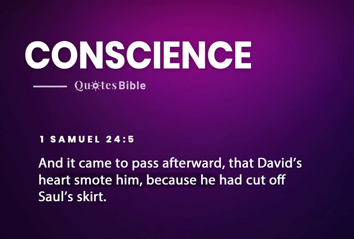 conscience bible verses photo