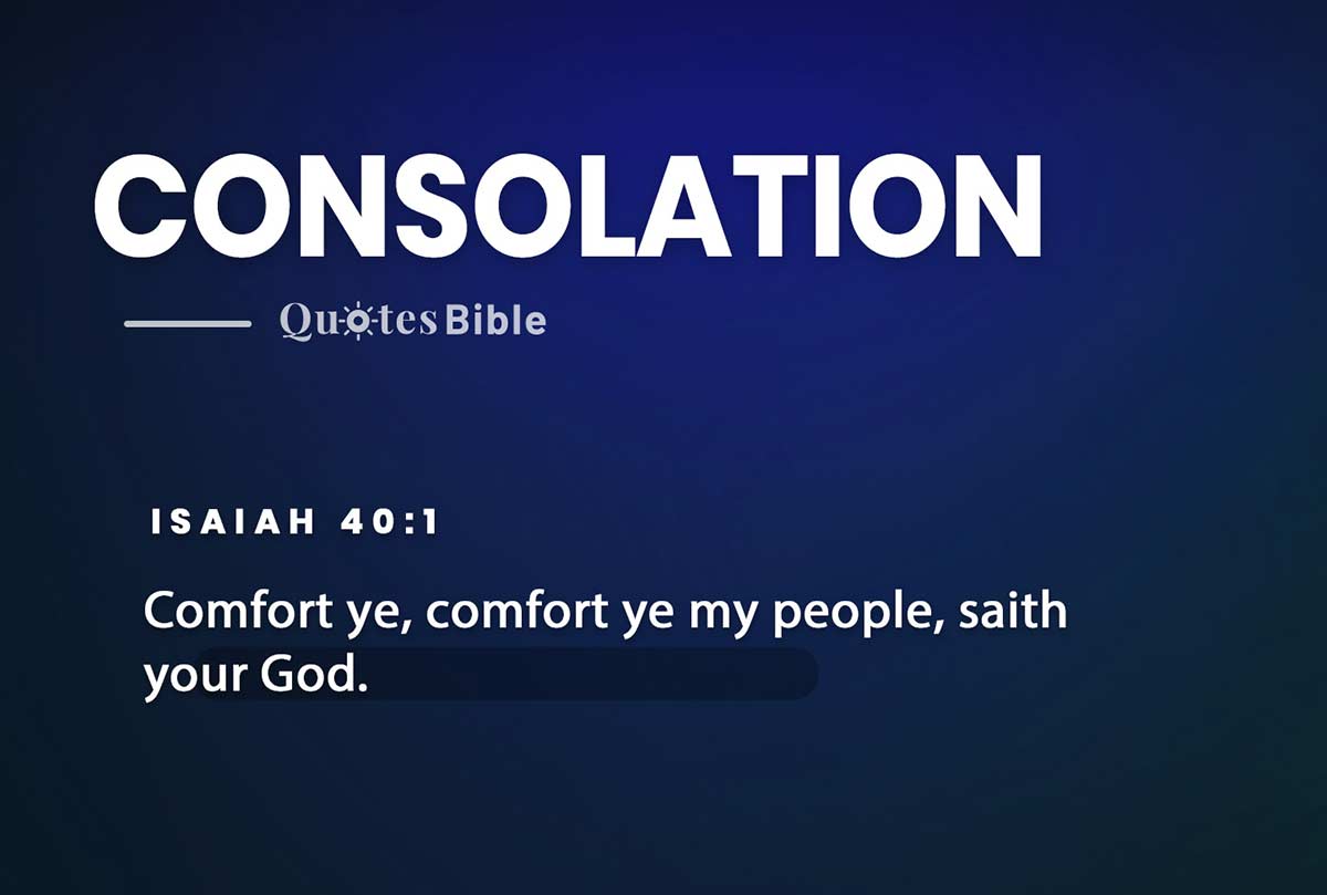 consolation bible verses photo
