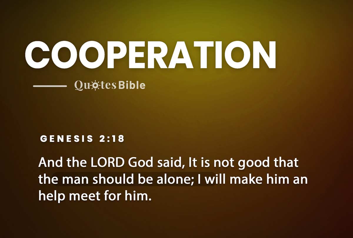cooperation bible verses photo