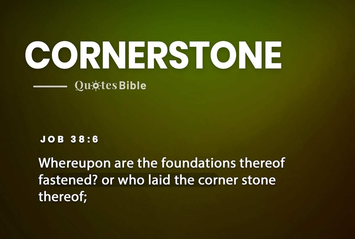 cornerstone bible verses photo