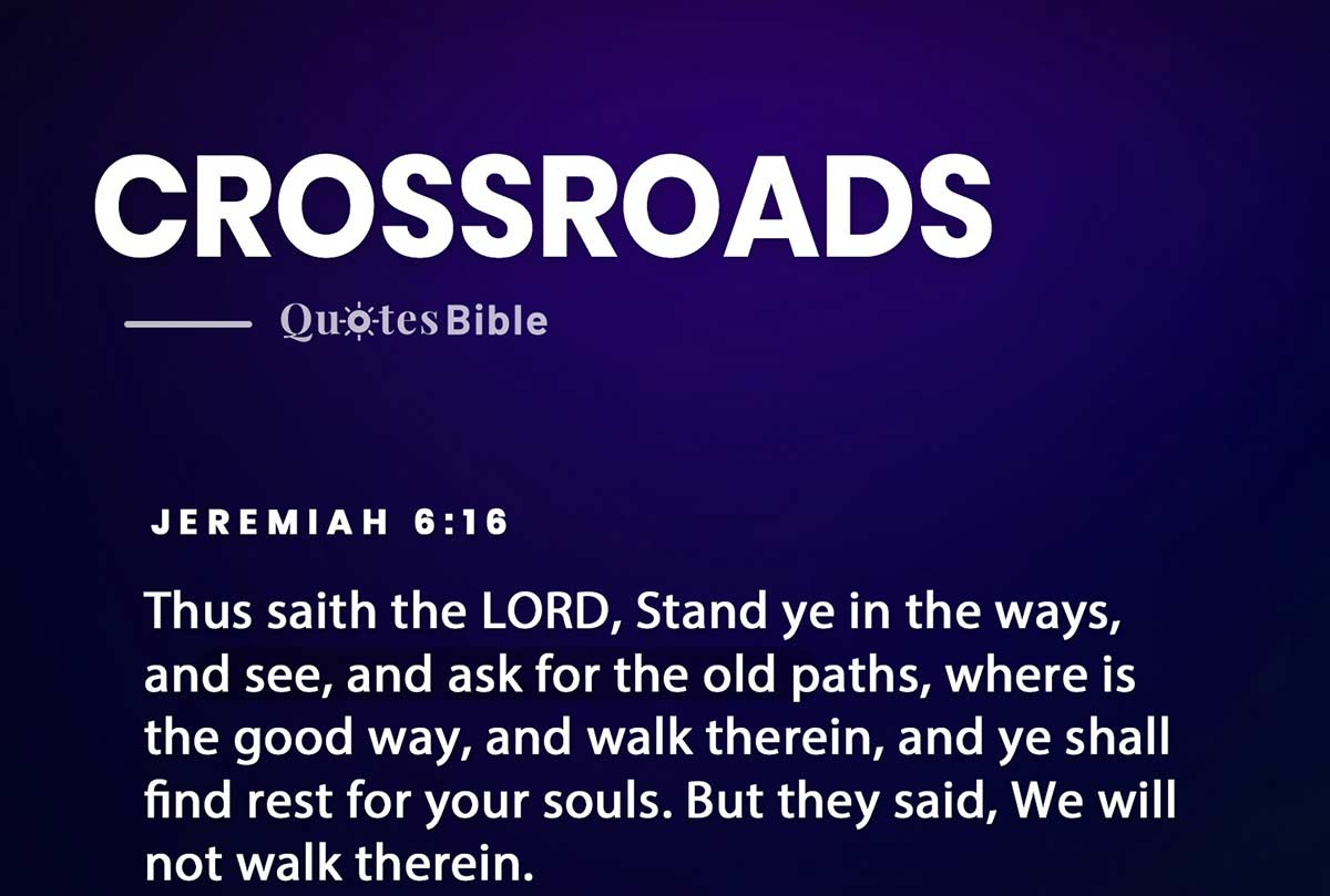 crossroads bible verses photo