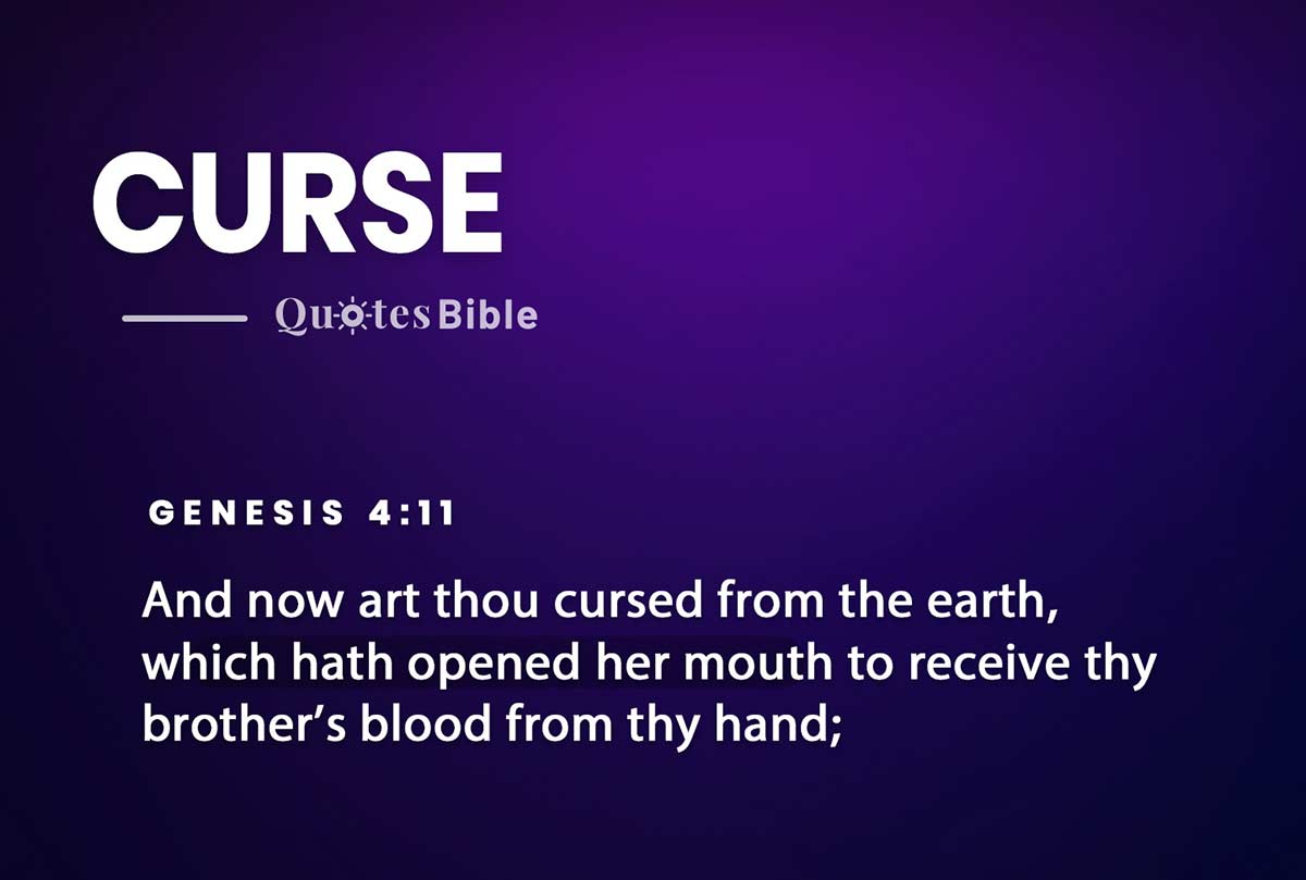curse bible verses photo