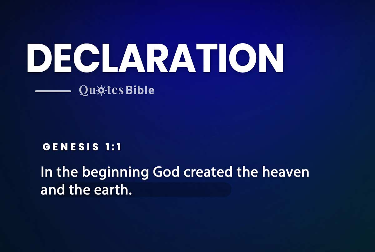 declaration bible verses photo