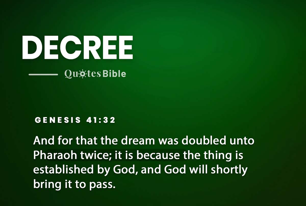 decree bible verses photo