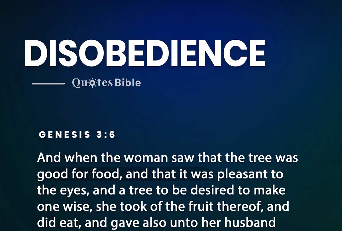disobedience bible verses photo
