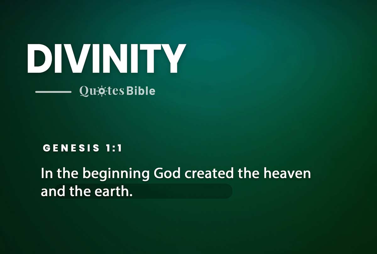 divinity bible verses photo