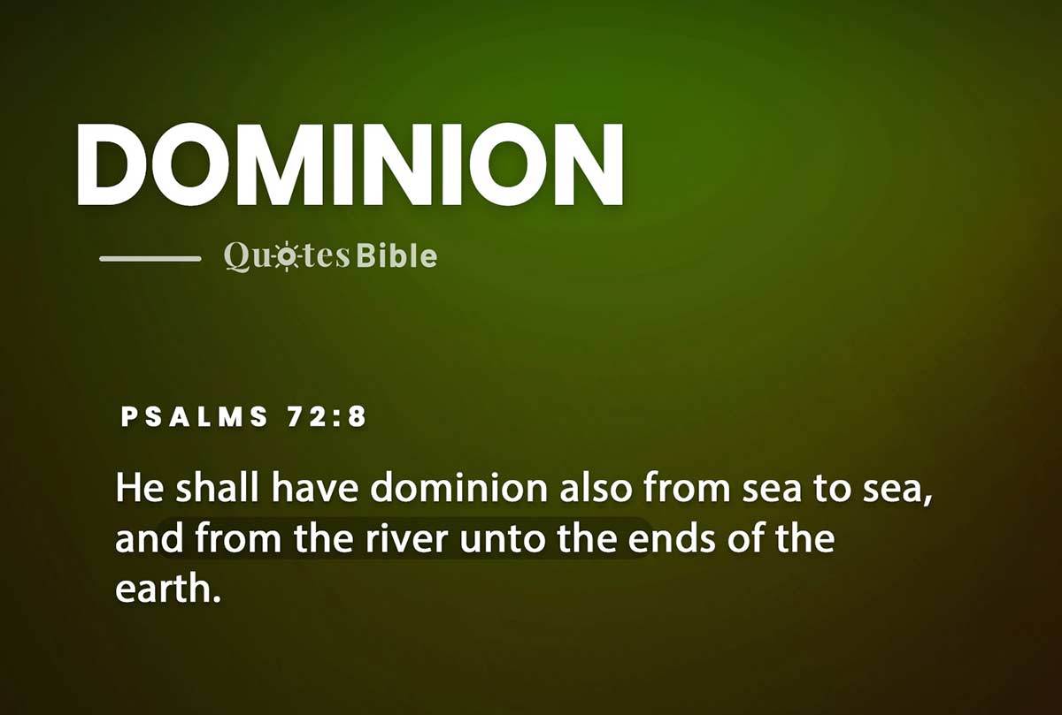 dominion bible verses photo