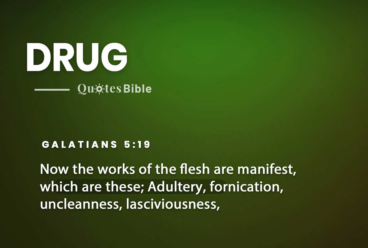 drug bible verses photo