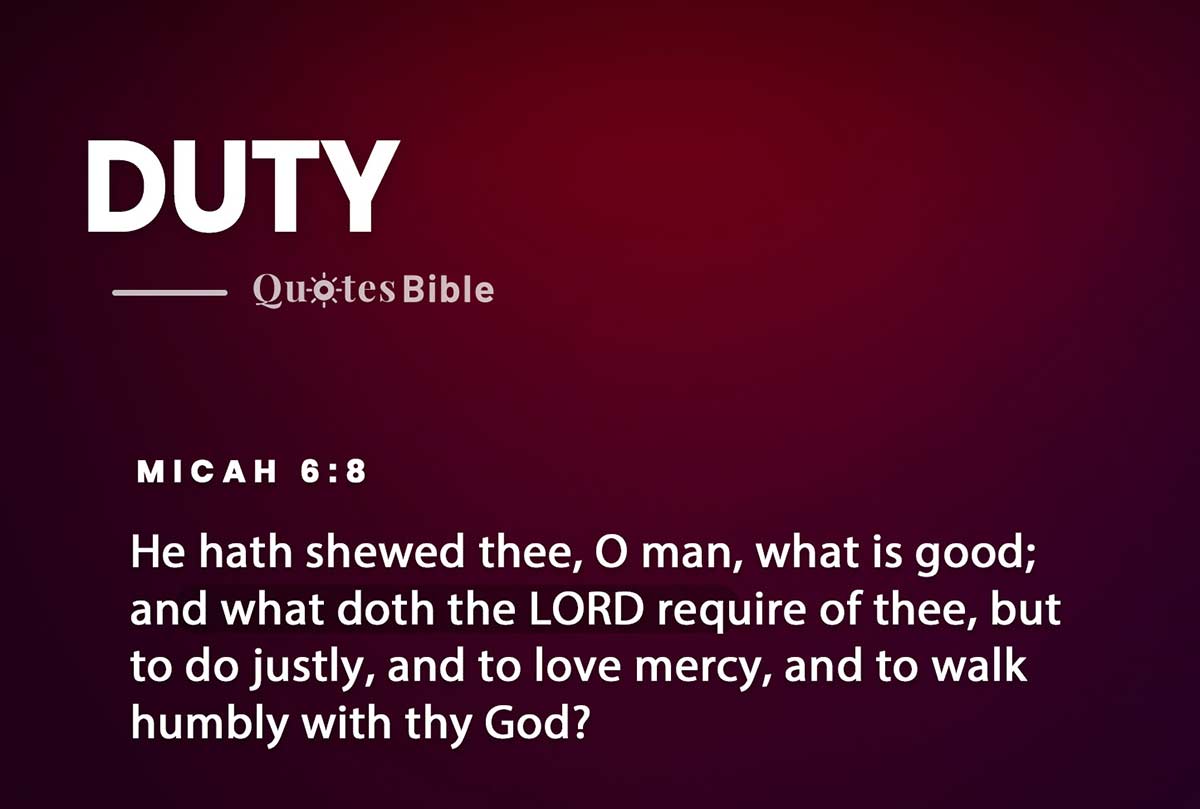 duty bible verses photo