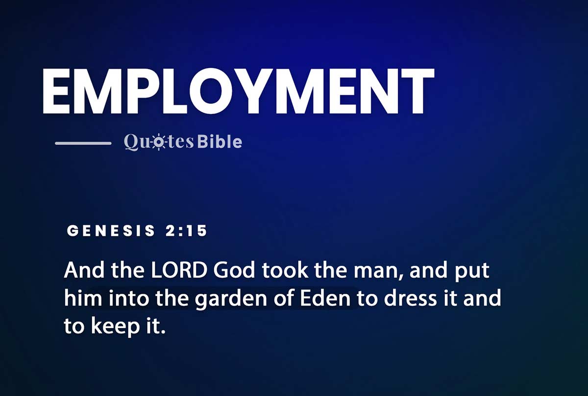 employment bible verses photo
