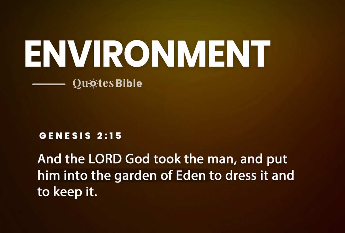 environment bible verses photo
