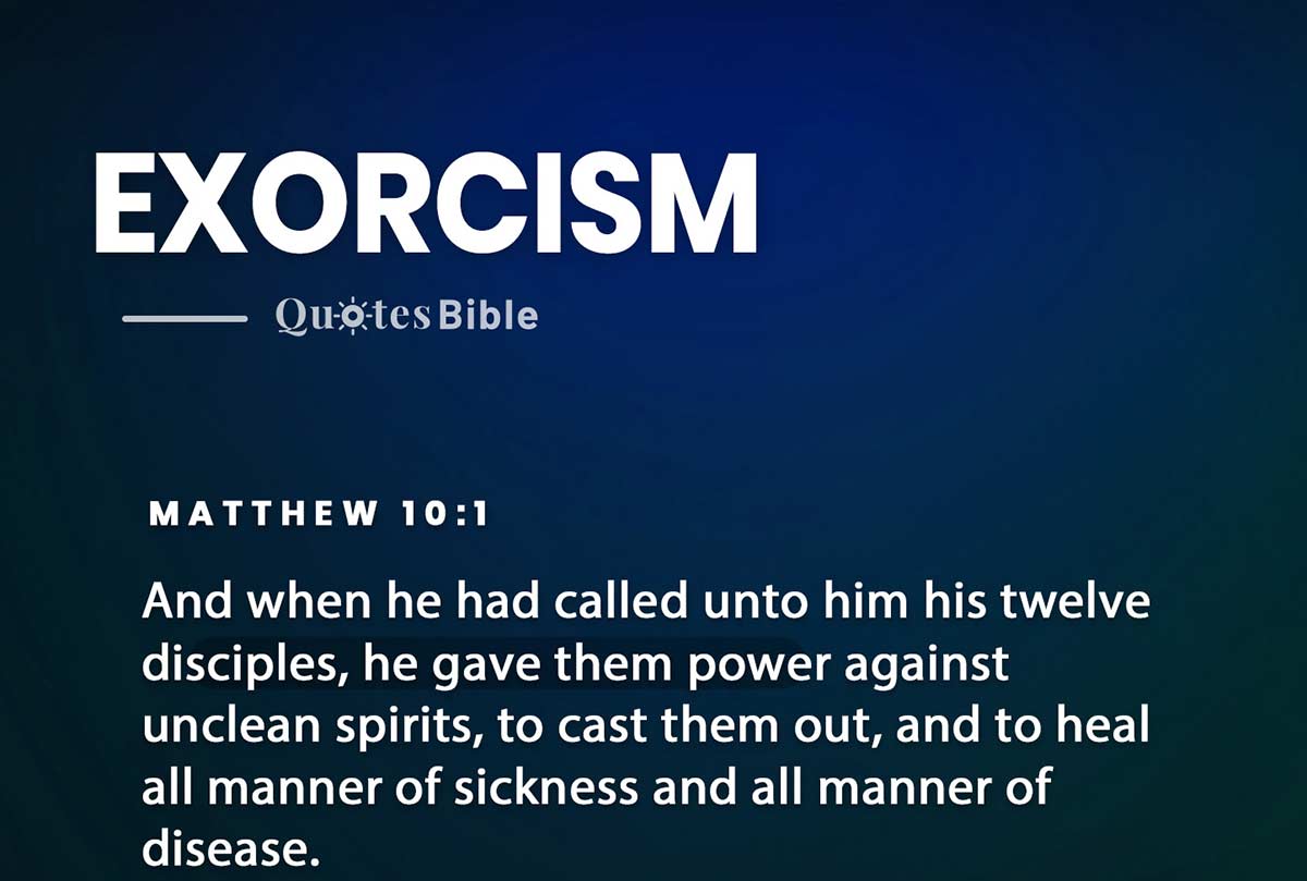 exorcism bible verses photo