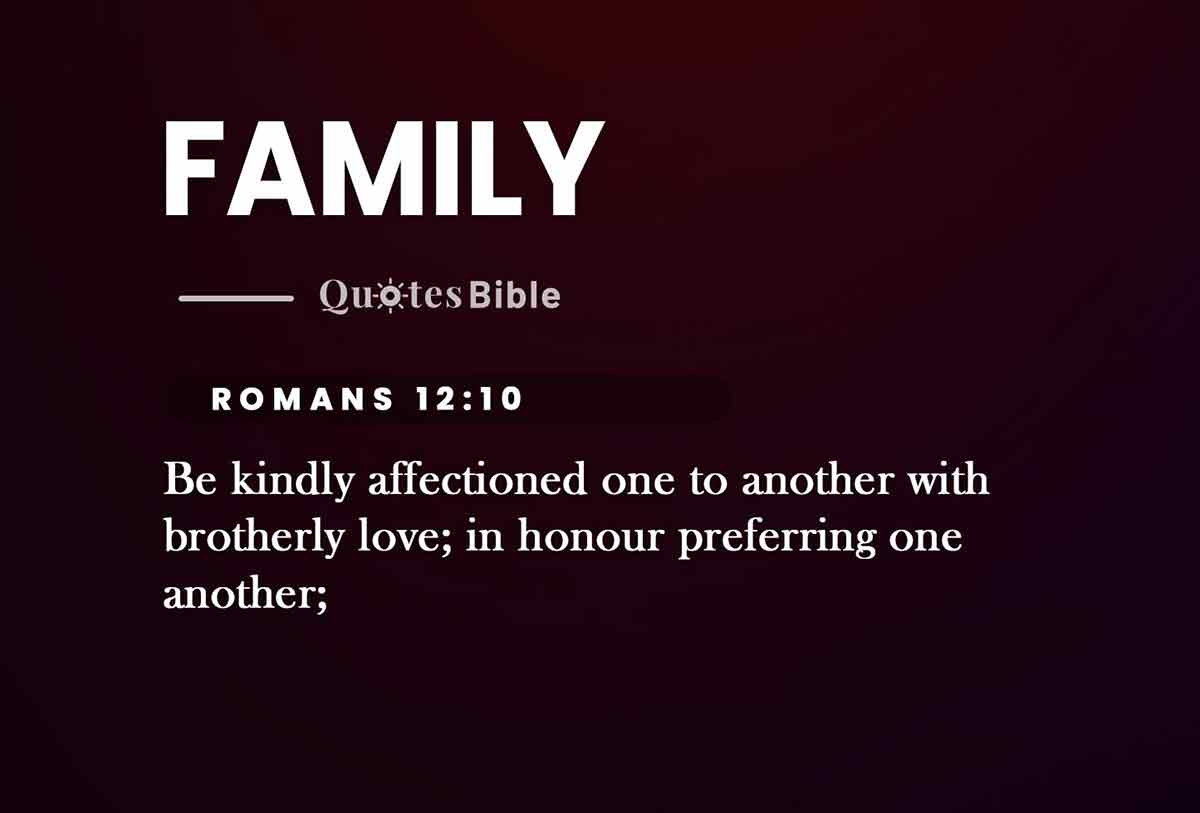 family bible verses photo