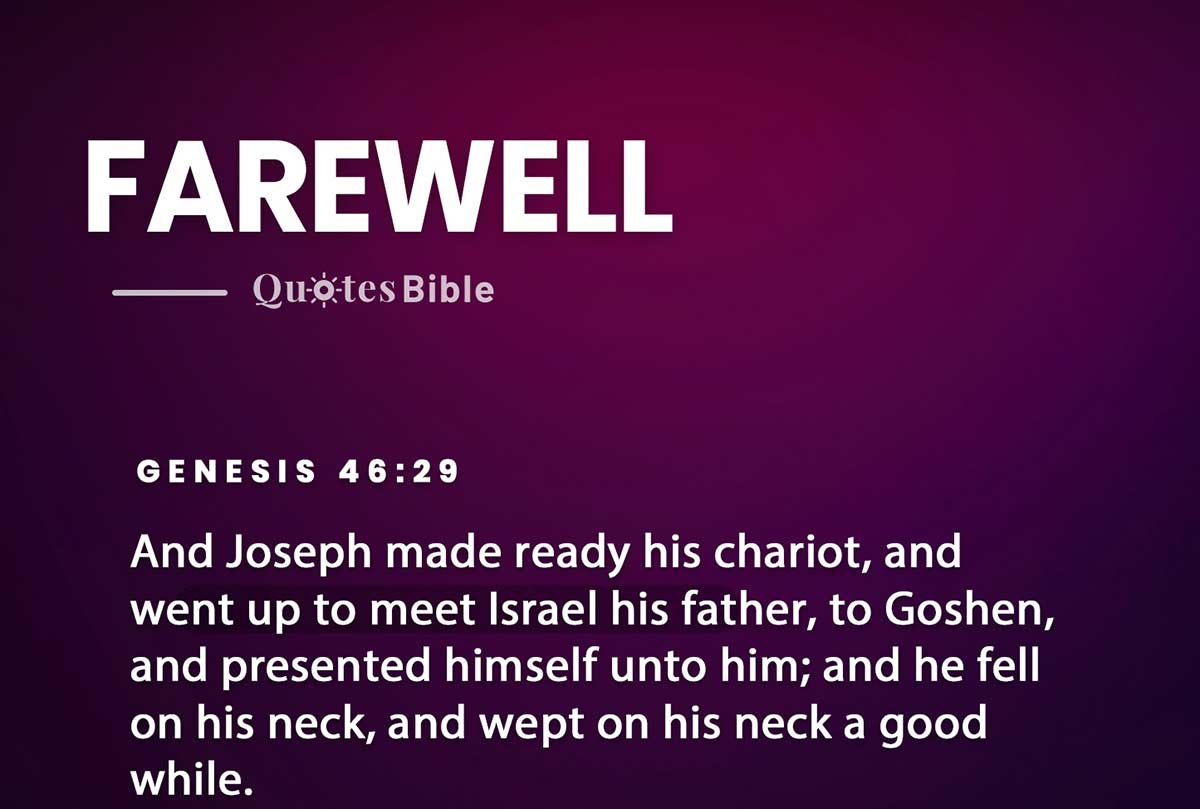 farewell bible verses photo