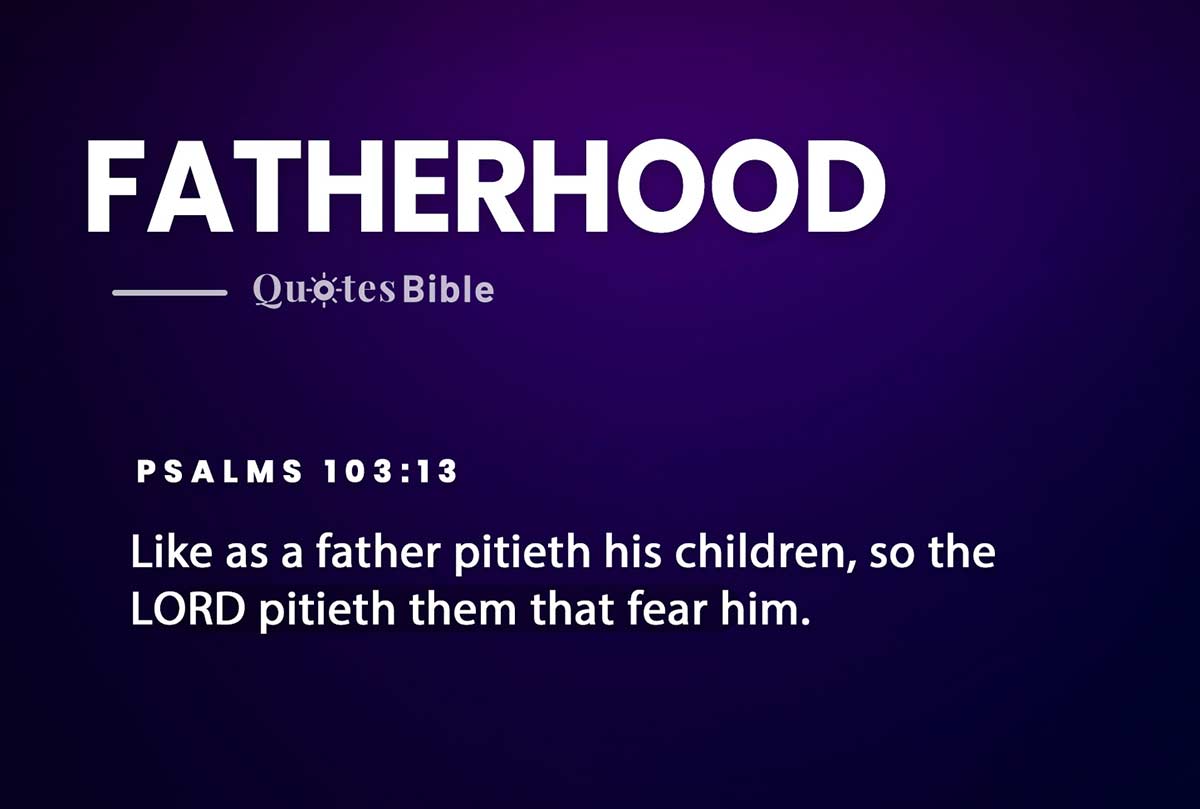 fatherhood bible verses photo