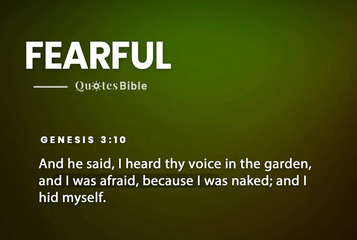 fearful bible verses photo
