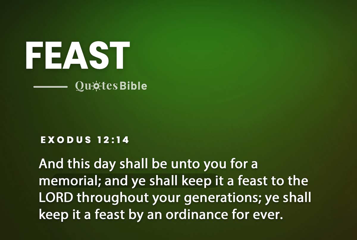 feast bible verses photo