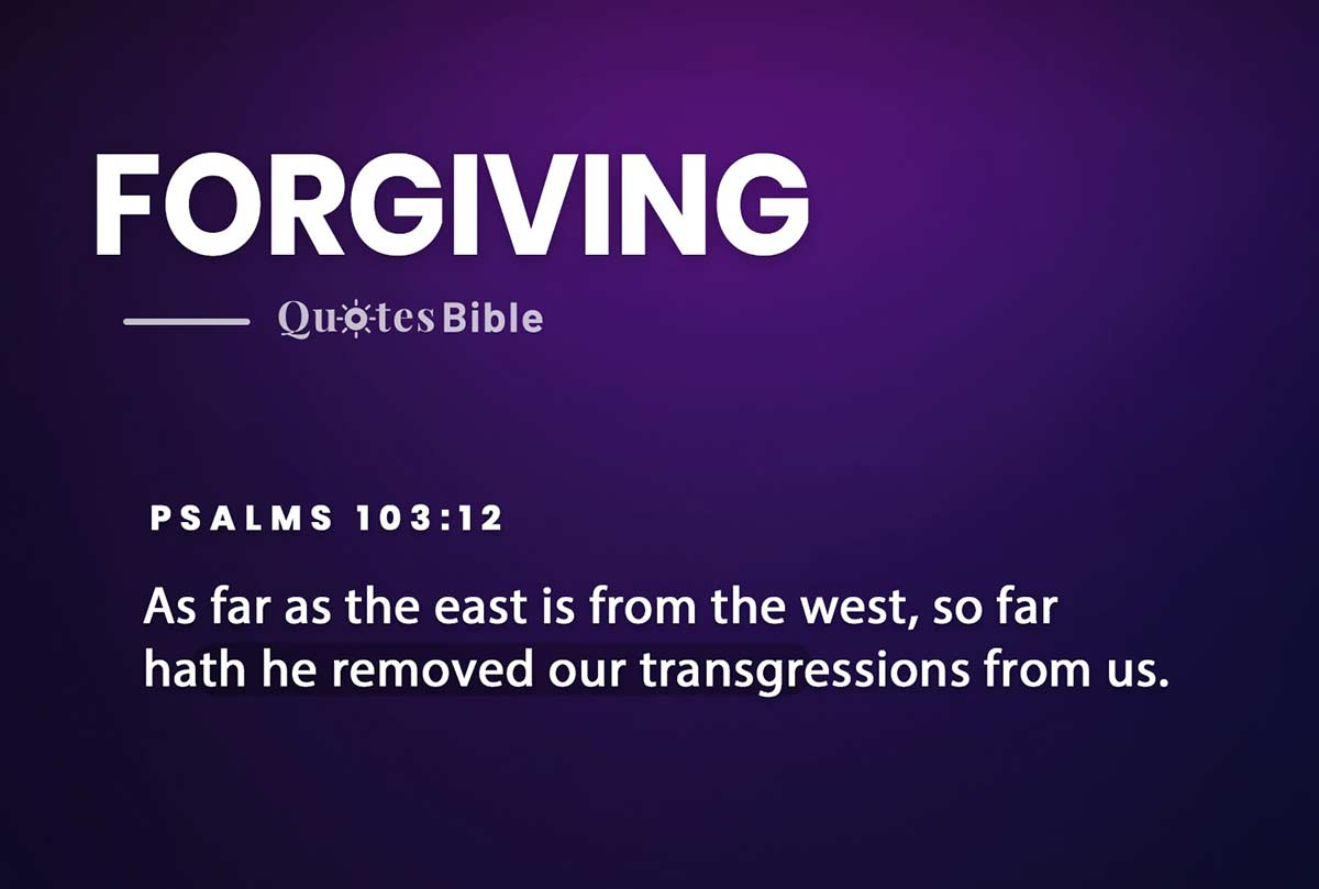forgiving yourself bible verses photo