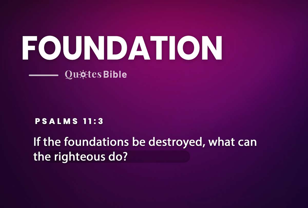 foundation bible verses photo
