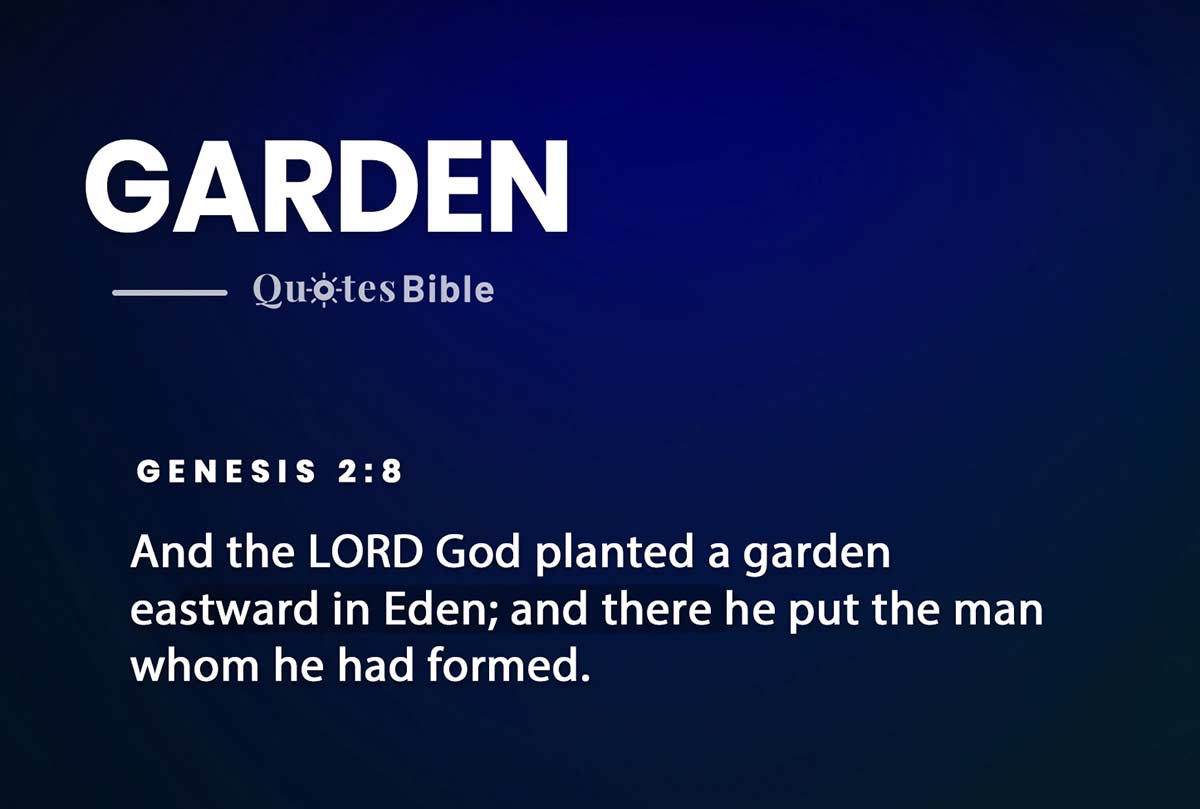 garden bible verses photo