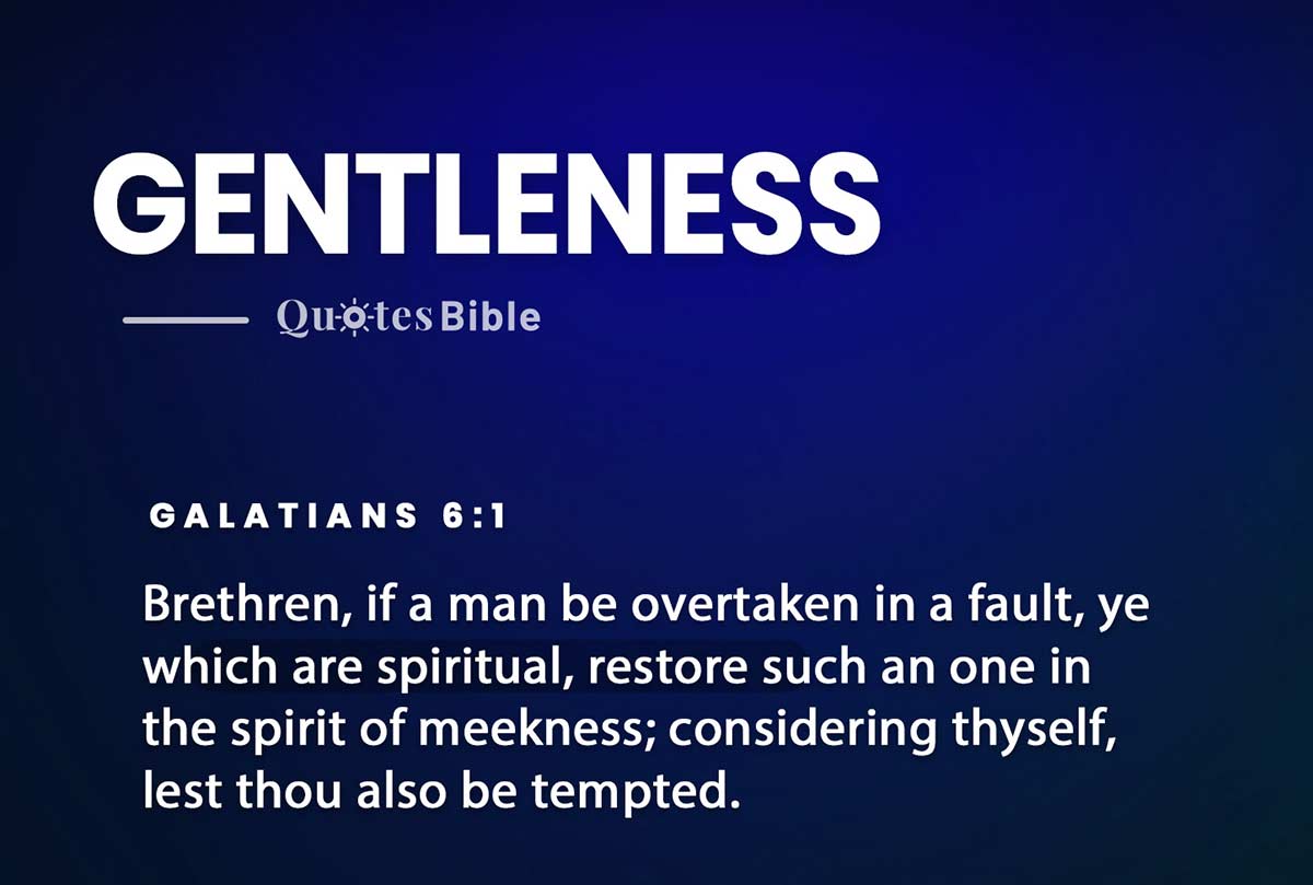 gentleness bible verses photo