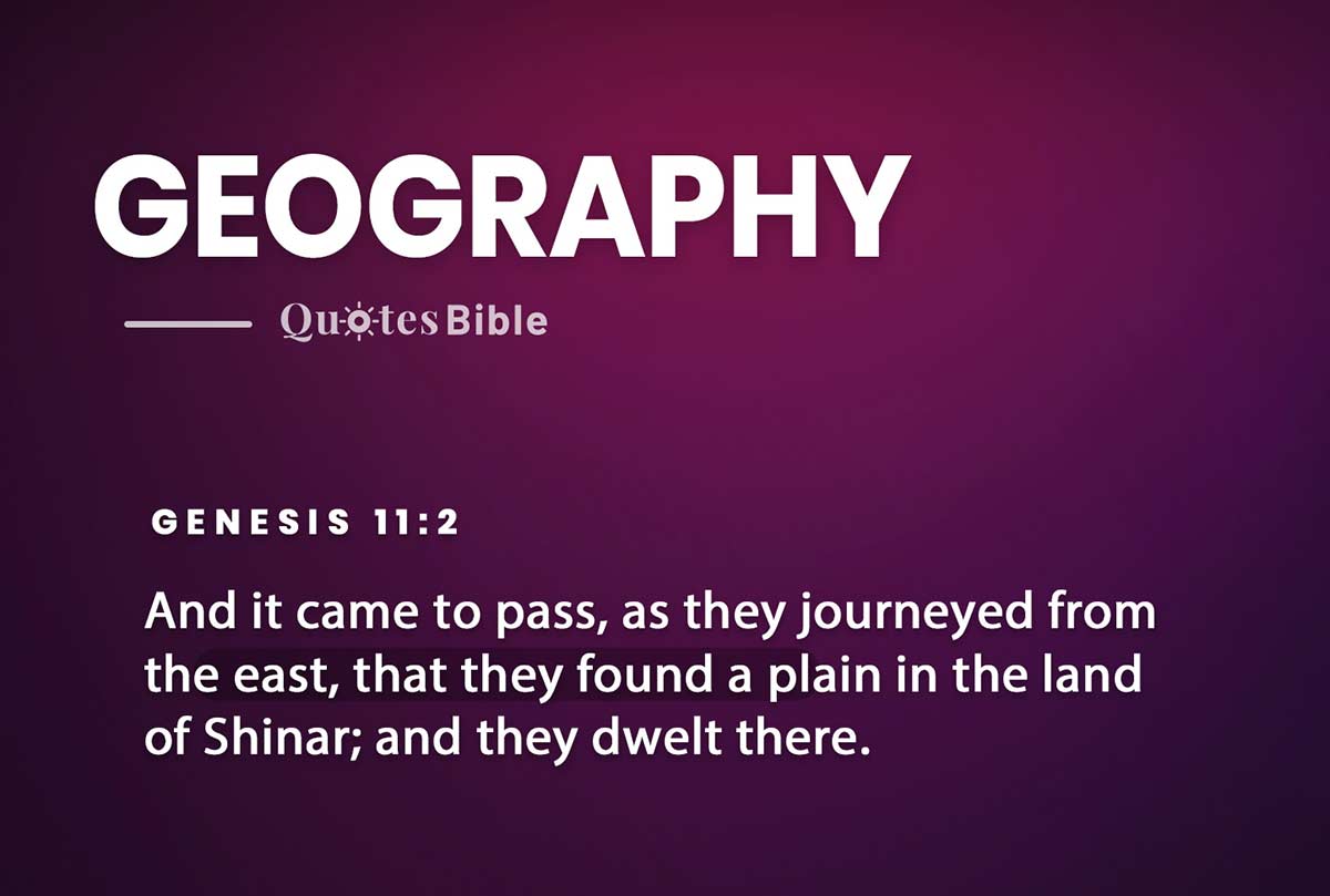 geography bible verses photo