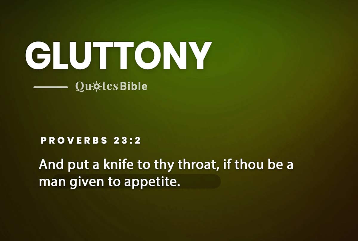 gluttony bible verses photo