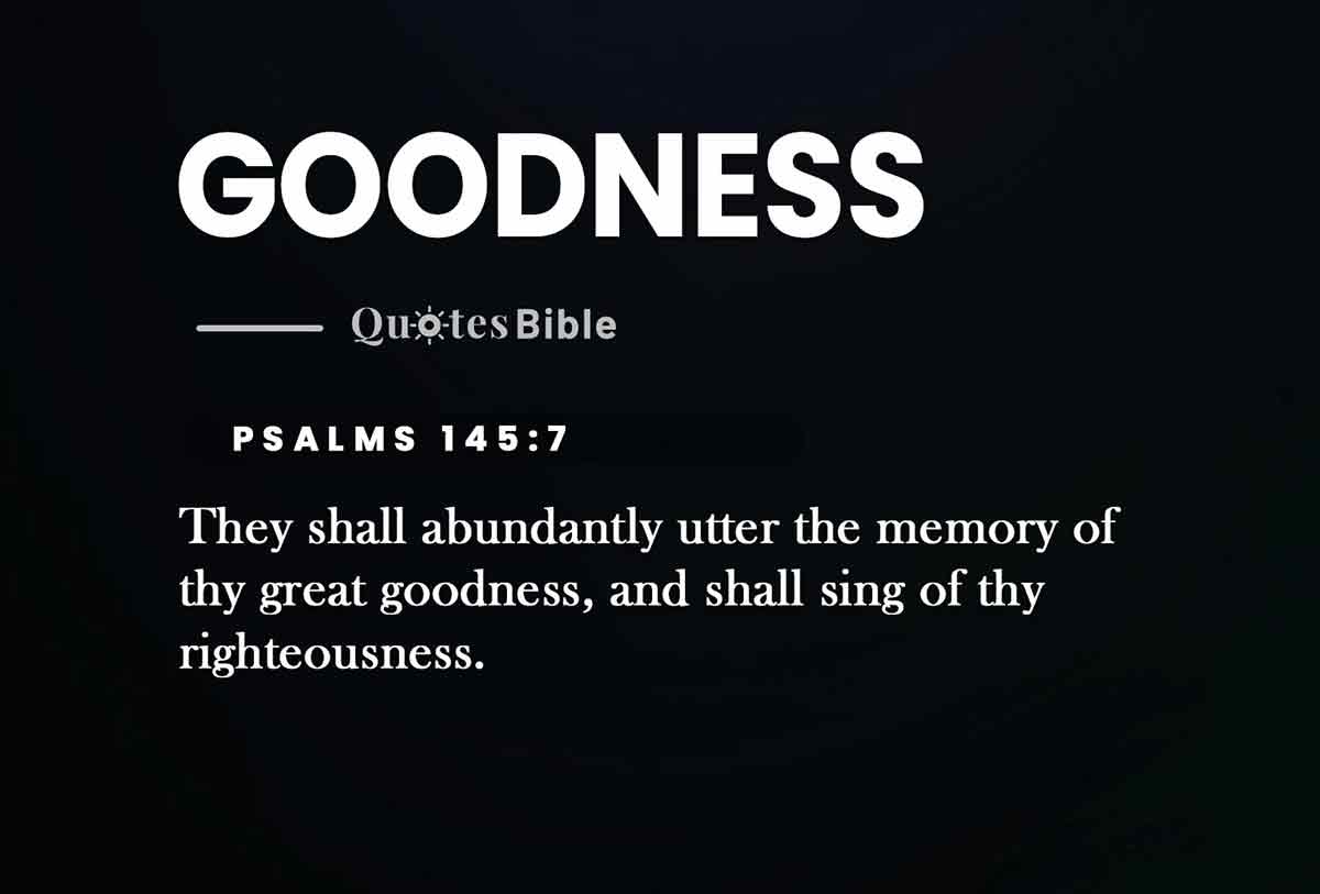 goodness bible verses photo