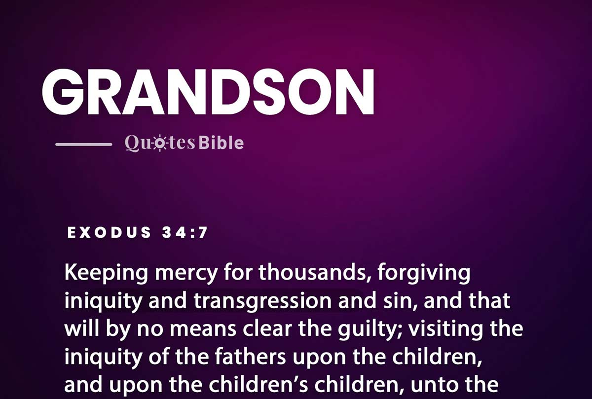 grandson bible verses photo