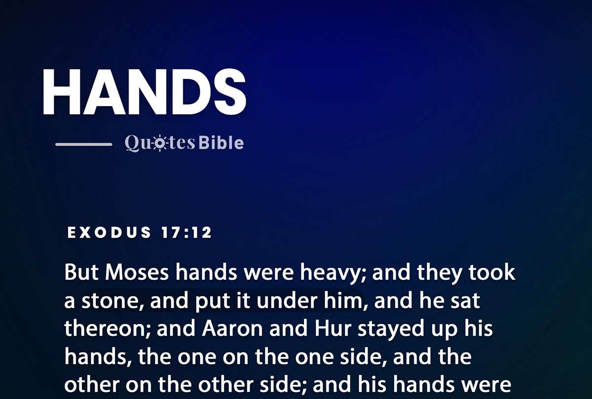 hands bible verses photo