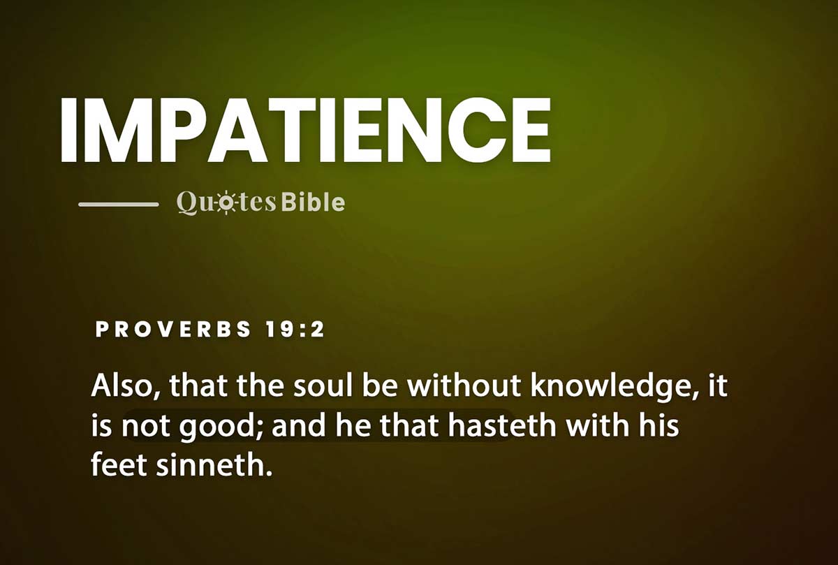 impatience bible verses photo