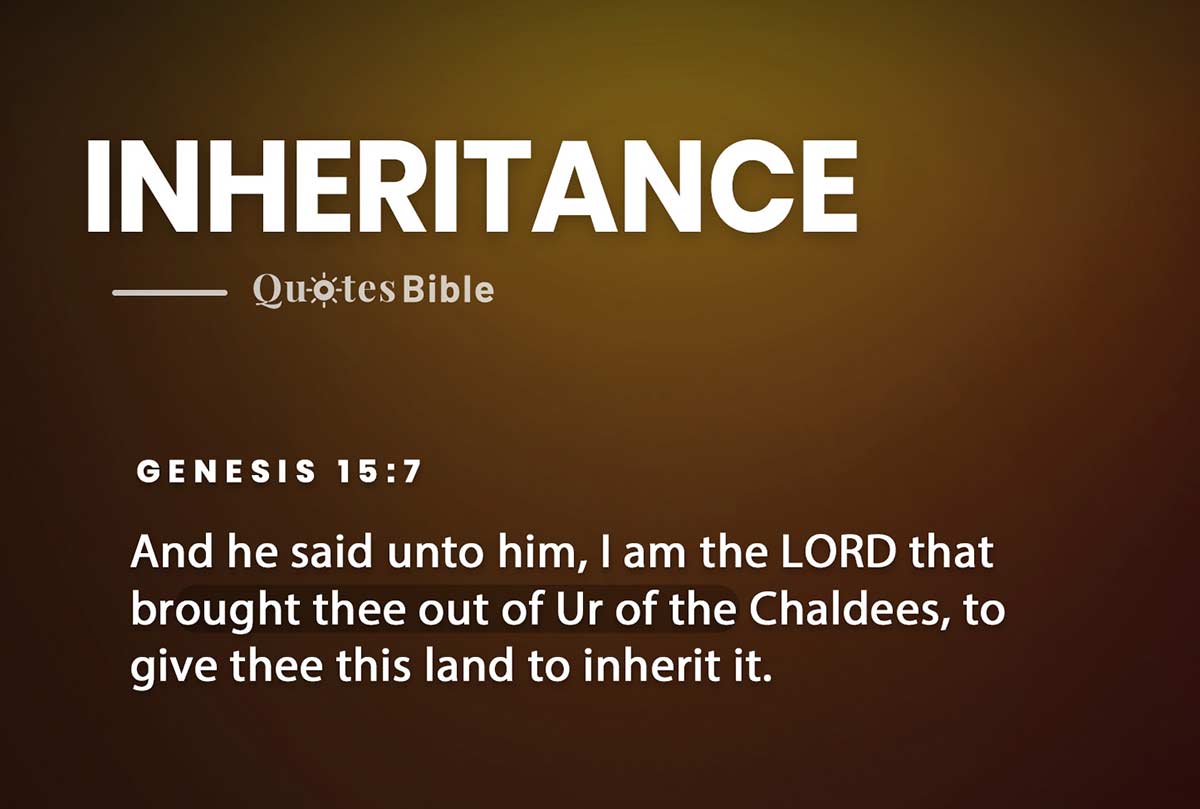 inheritance bible verses photo