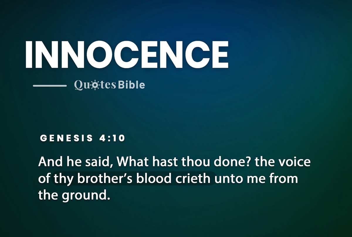 innocence bible verses photo