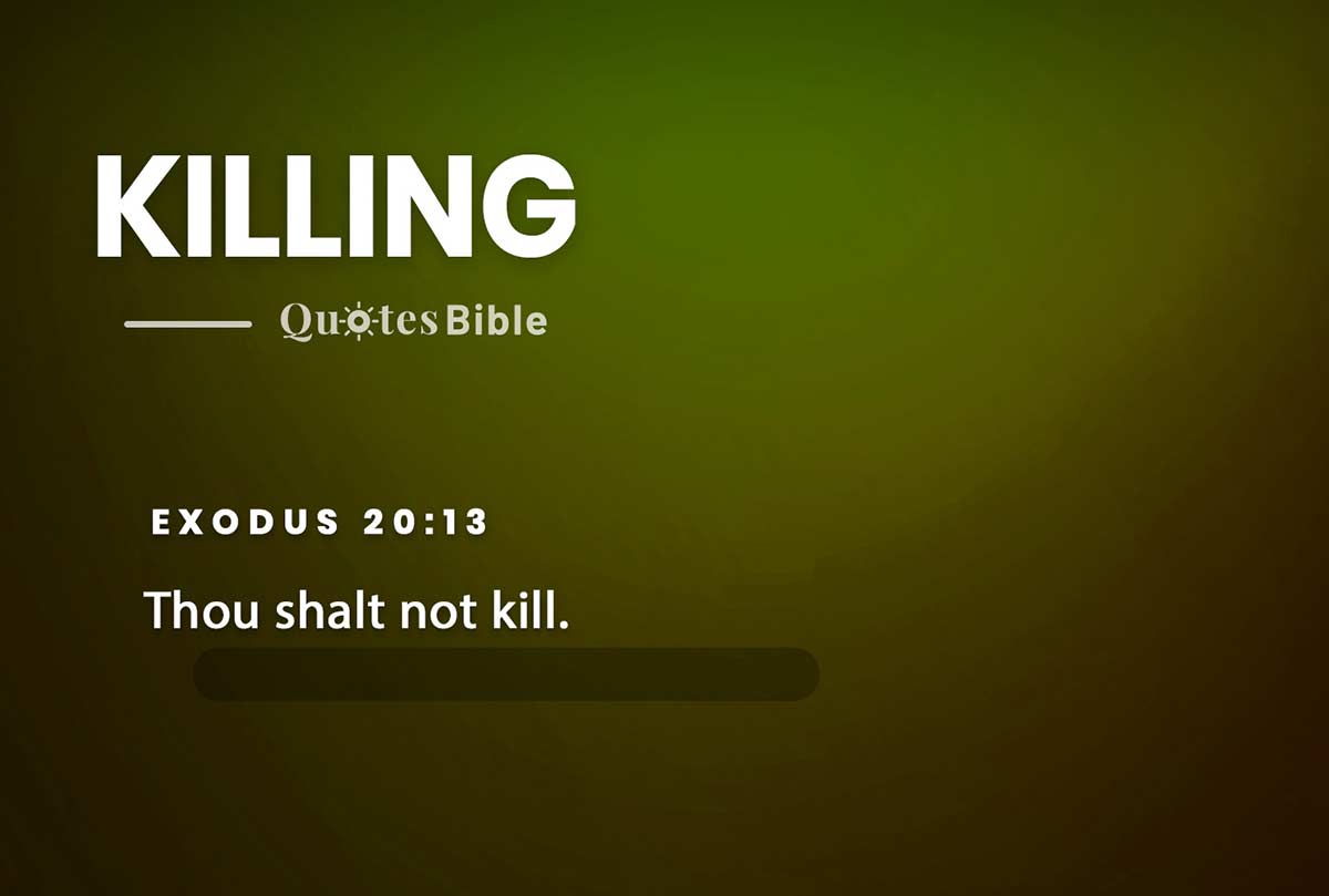 killing bible verses photo
