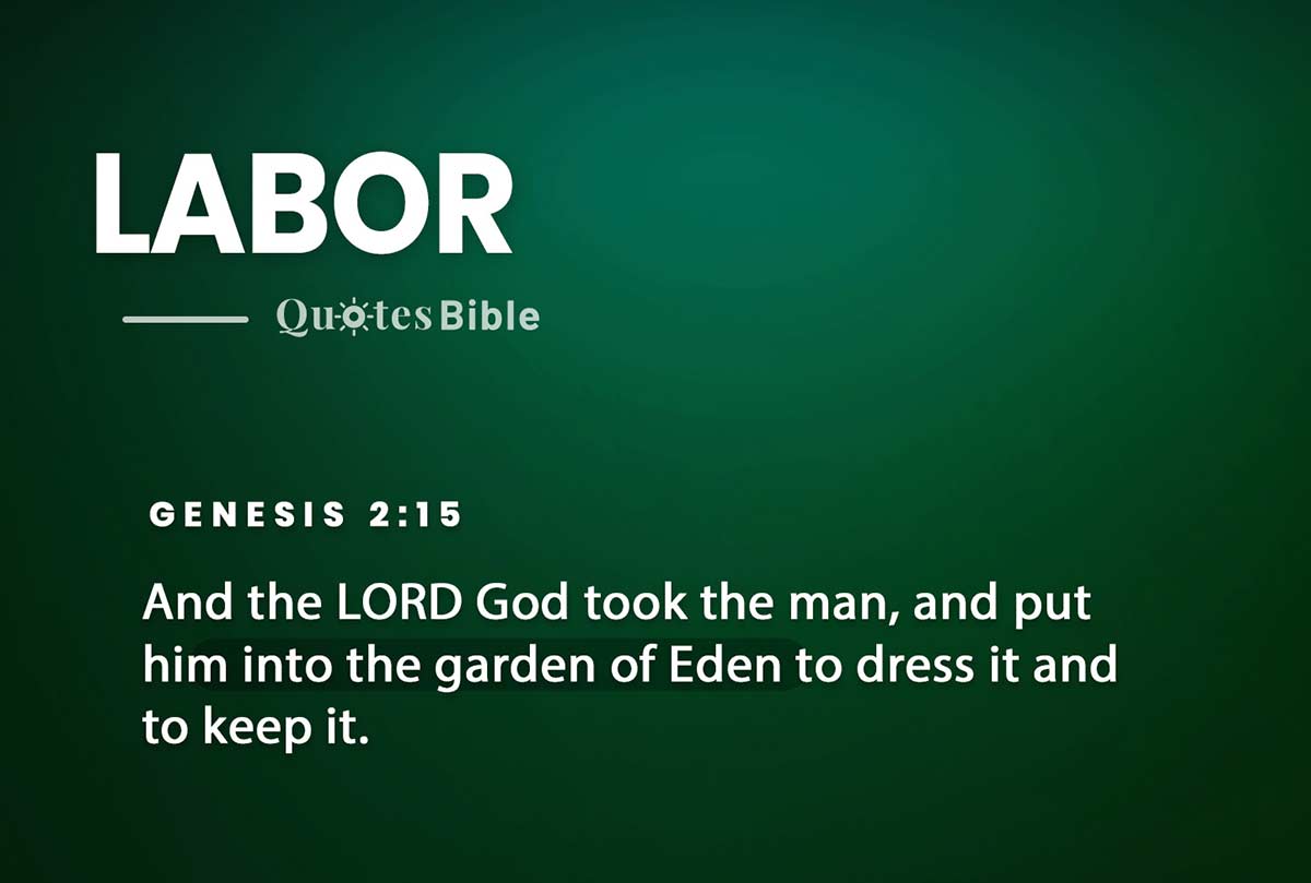 labor bible verses photo