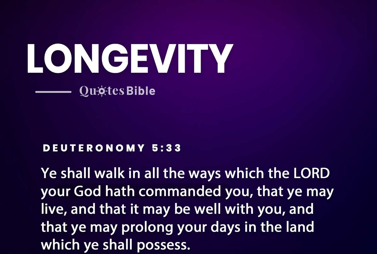 longevity bible verses photo