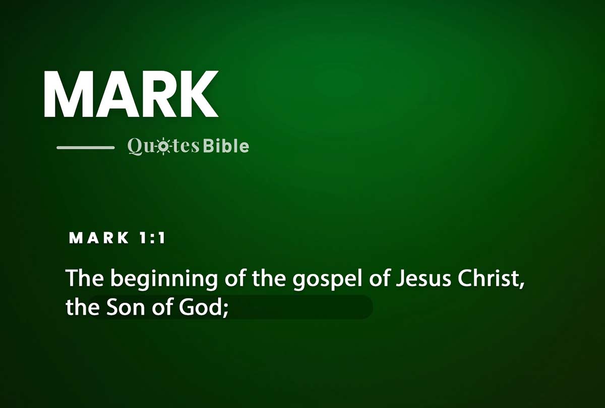 mark bible verses photo