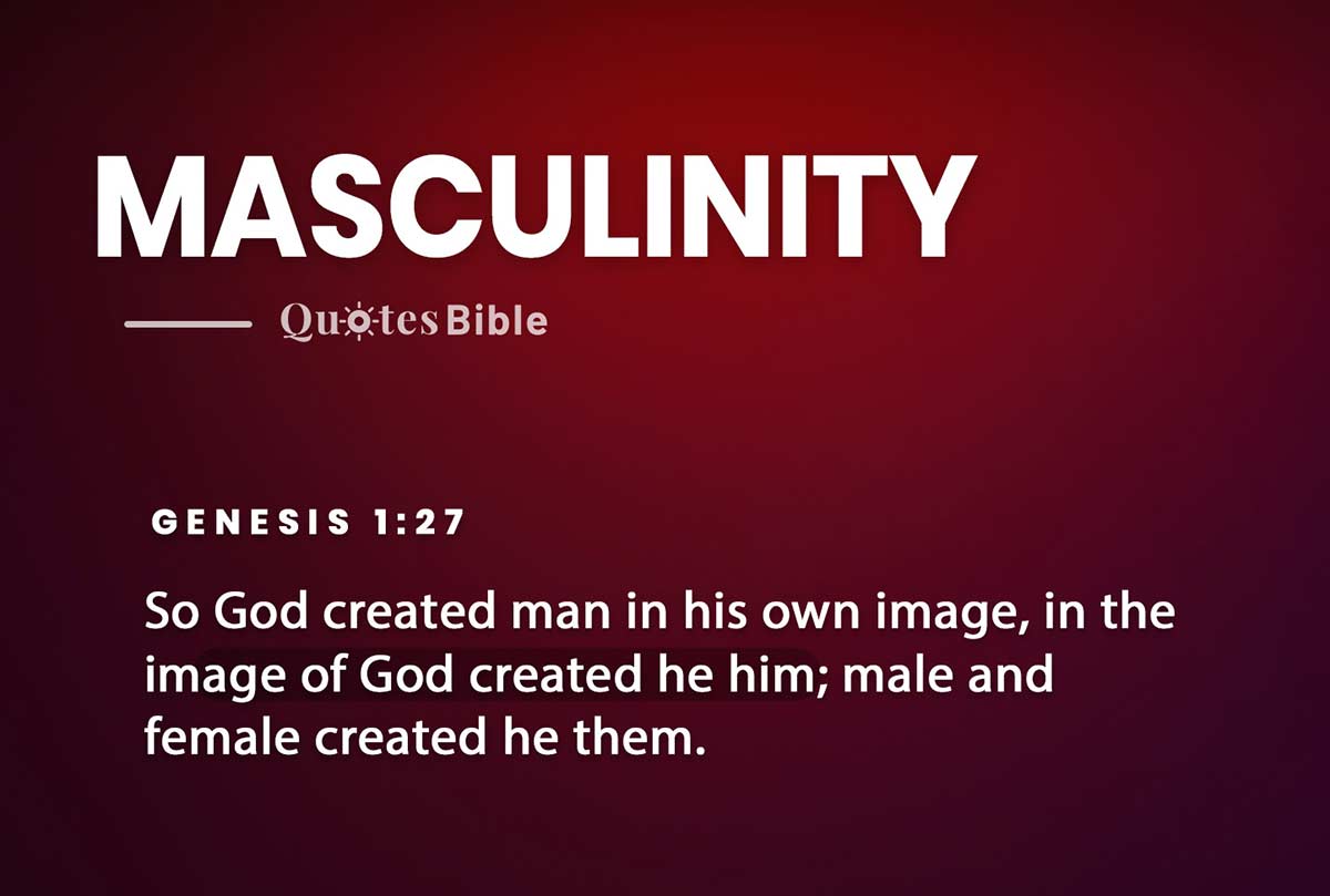 masculinity bible verses photo