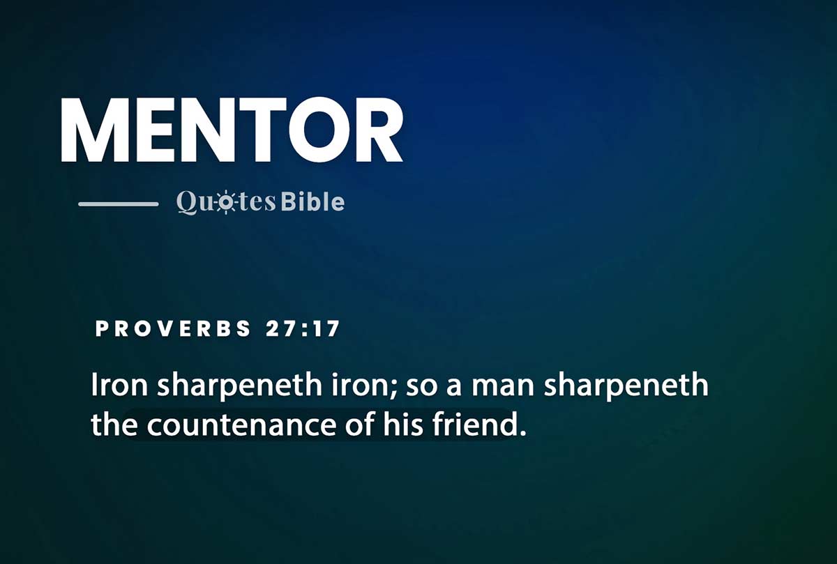 mentor bible verses photo